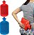 Kit Bolsas Térmica Borracha 1 e 2 Litros Compressa Água Quente Fria Grande e Pequena - Imagem 7
