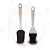 Kit Culinária Mini Espátula e Mini Pincel Silicone Cabo Acrílico Utensílios de Cozinha - Imagem 2