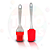 Kit Culinária Mini Espátula e Mini Pincel Silicone Cabo Acrílico Utensílios de Cozinha - Imagem 1