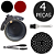 Kit 4 Itens Air Fryer Tapete e Cesto Forma Redonda Pinça e Pincel Silicone - Imagem 2