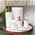 Kit Banheiro Conjunto Completo Lavabo 6 Peças Bambu Moderno Lixeira Saboneteira - Imagem 6