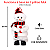 Boneco De Neve Decoração Com Som e Movimento - Imagem 3