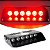 Strobo Uso Interno Vermelho 6 Leds Fixação C/ Ventosas Policia Militar - Imagem 1