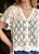 Blusa Guipir Estampa Geométrica - Imagem 9