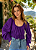 Blusa Cropped Manga Bufante - Imagem 2