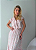 Vestido Longo Vichy Floral com Babados - Imagem 4