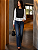 Cropped Regata Alfaiataria Preto - Imagem 4