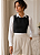Cropped Regata Alfaiataria Preto - Imagem 5