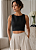 Cropped Regata Alfaiataria Preto - Imagem 10
