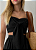 Top Cropped Preto com Amarração Frontal - Imagem 2