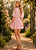 Vestido Rosa Curto Babados Leves - Imagem 4