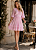 Vestido Rosa Curto Babados Leves - Imagem 5