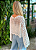 Blusa Renda Crochê Manga Boho Chic - Imagem 5