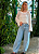 Blusa Renda Crochê Manga Boho Chic - Imagem 3