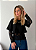 Blusa T-shirt Sobreposição com Renda Manga Longa - Imagem 9