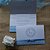 Convite de Casamento Arabesco Azul Serenity - Imagem 1
