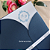 Convites de Casamento Clássicos: Floral Azul - Imagem 4