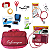 Kit Academico da Enfermagem Material de Bolso Diversas Cores Preto - Imagem 1