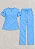 Scrub Feminino Serena - Azul Céu - Imagem 6