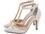 Sapato Scarpin Salto Fino Médio Off White Torricella AVS 66080C - Imagem 2