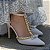 Sapato Scarpin Salto Fino Médio Off White com Pérolas DouradaTorricella AVS 66080C - Imagem 5