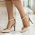 Sapato Scarpin Salto Fino Médio Off White com Pérolas DouradaTorricella AVS 66080C - Imagem 6