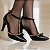 Sapato Scarpin Salto Alto Bico Fino Preto com Pérolas Douradas Torricella AVS 66080A - Imagem 7