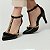 Sapato Scarpin Salto Alto Bico Fino Preto com Pérolas Douradas Torricella AVS 66080A - Imagem 5