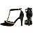 Sapato Scarpin Salto Alto Bico Fino Preto com Pérolas Douradas Torricella AVS 66080A - Imagem 9