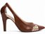 Sapato Scarpin Salto Fino Médio Caramelo Speechio Ouro Light Torricella AVS 68007B - Imagem 4