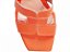 Sandália Salto Grosso Médio 7cm Napa Laranja Vibrante Torricella Design Moderno AVS 46001B - Imagem 3