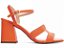 Sandália Salto Grosso Médio 7cm Napa Laranja Vibrante Torricella Design Moderno AVS 46001B - Imagem 4