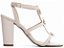 Sandália Salto Grosso 9cm Napa Off White com Apliques Dourados Torricella Design Clássico AVS 45098C - Imagem 4