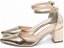 Scarpin Feminino Salto Médio Napa Dourado com Fivela AVS Global 606D - Imagem 4