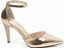 Scarpin Saia e Blusa Feminino Salto Alto Dourado Napa Premium AVS Global 9200-117E - Imagem 5