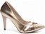 Scarpin Bico Fino Salto Alto Dourado com Nó Napa Premium AVS Global 9200-113E - Imagem 5