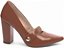 Scarpin Verniz Caramelo Salto 9cm com Aplique Dourado AVS Global 65-13H - Imagem 6