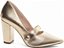 Scarpin Clássico Napa Dourado Salto 9cm com Aplique AVS Global 65-13G - Imagem 5