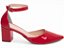 Scarpin Feminino Salto Médio Verniz Vermelho com Fivela AVS Global 606F - Imagem 6