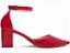 Scarpin Feminino Salto Médio Verniz Vermelho com Fivela AVS Global 606F - Imagem 3