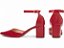 Scarpin Feminino Salto Médio Verniz Vermelho com Fivela AVS Global 606F - Imagem 5