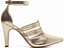 Scarpin Dourado Salto Alto Napa e Specchio Ouro Light AVS Global 66082K - Imagem 3
