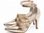 Scarpin Dourado Salto Alto Napa e Specchio Ouro Light AVS Global 66082K - Imagem 2