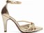 Scarpin Salto Fino Dourado e Specchio Ouro Light com Fivela AVS Global 67072D - Imagem 3