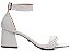 Sandália Salto Bloco Triangular Off White de Amarrar Tamanhos Especiais 39 ao 44 AVS 4000-17C_AR - Imagem 1