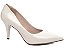 Sapato Scarpin Salto Fino 8,5cm Verniz Off White Tamanhos Especiais 39 ao 44 AVS 8000-02C_AR - Imagem 5
