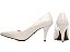 Sapato Scarpin Salto Fino 8,5cm Verniz Off White Tamanhos Especiais 39 ao 44 AVS 8000-02C_AR - Imagem 3