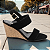 Sandália Anabela Plataforma 7cm Camurção Preto Salto Cortiça Conforto e Elegância AVS 4074A - Imagem 1