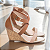 Sandália Anabela Plataforma 7cm Napa Caramelo e Bege Salto Cortiça Design Moderno AVS 4071A - Imagem 5