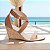 Sandália Anabela Plataforma 7cm Napa Caramelo e Bege Salto Cortiça Design Moderno AVS 4071A - Imagem 4